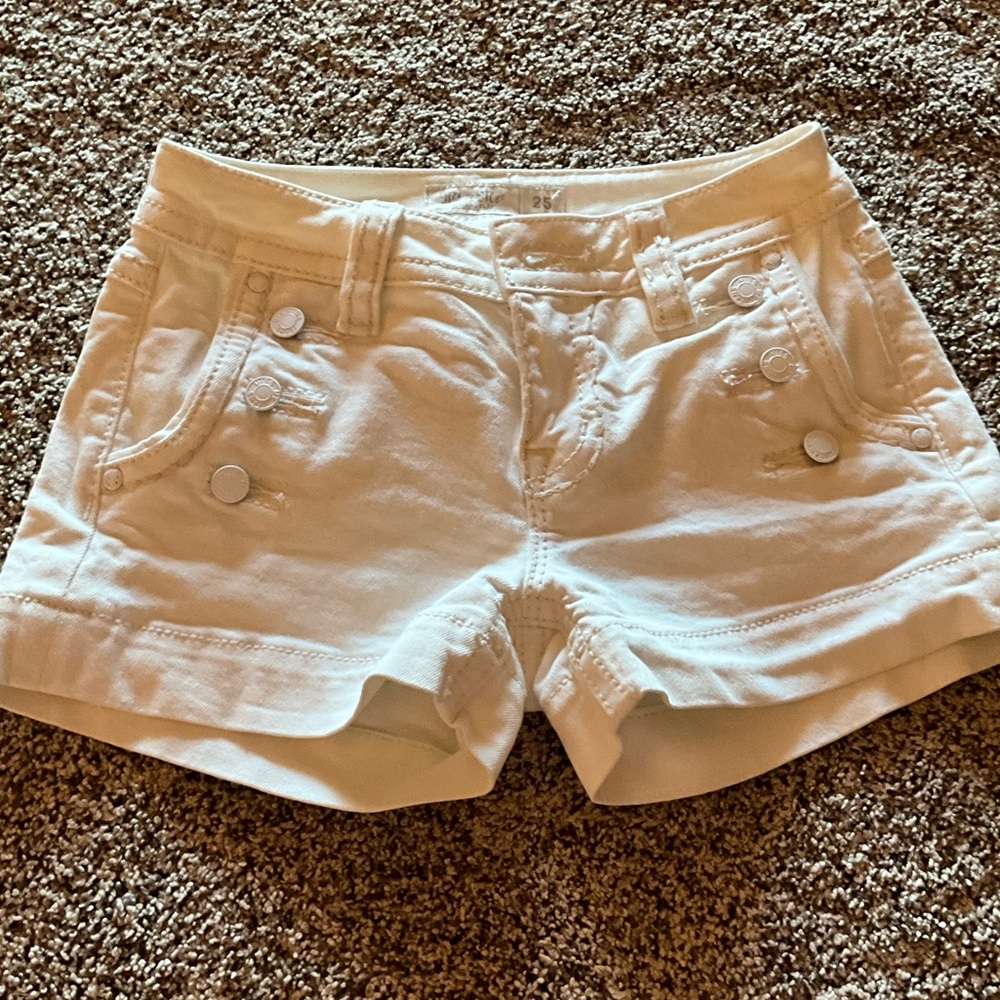 Miss Me Women's White Jean Shorts